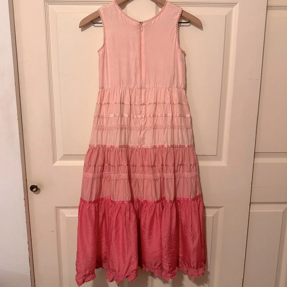 Monsoon | Dress |  Embroidered Flouncy Dress in Pink | Boho | Forest Fairy